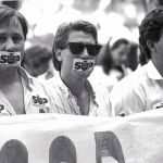 4.000 policías se manifestaban en Madrid por la equiparación salarial en 1991