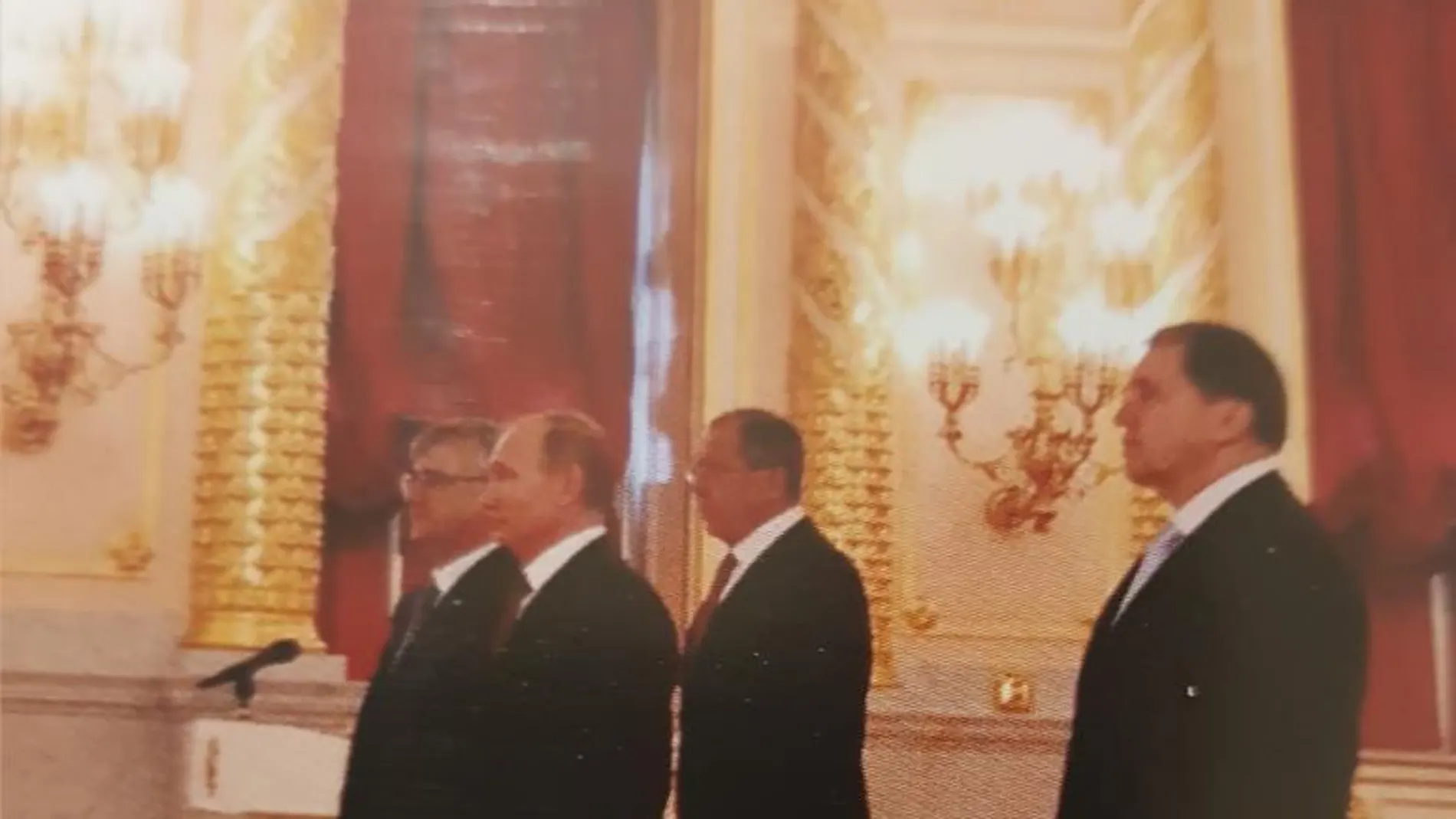 Ignacio Ybáñez, embajador de España en Rusia y el presidente ruso, Vladímir Putin