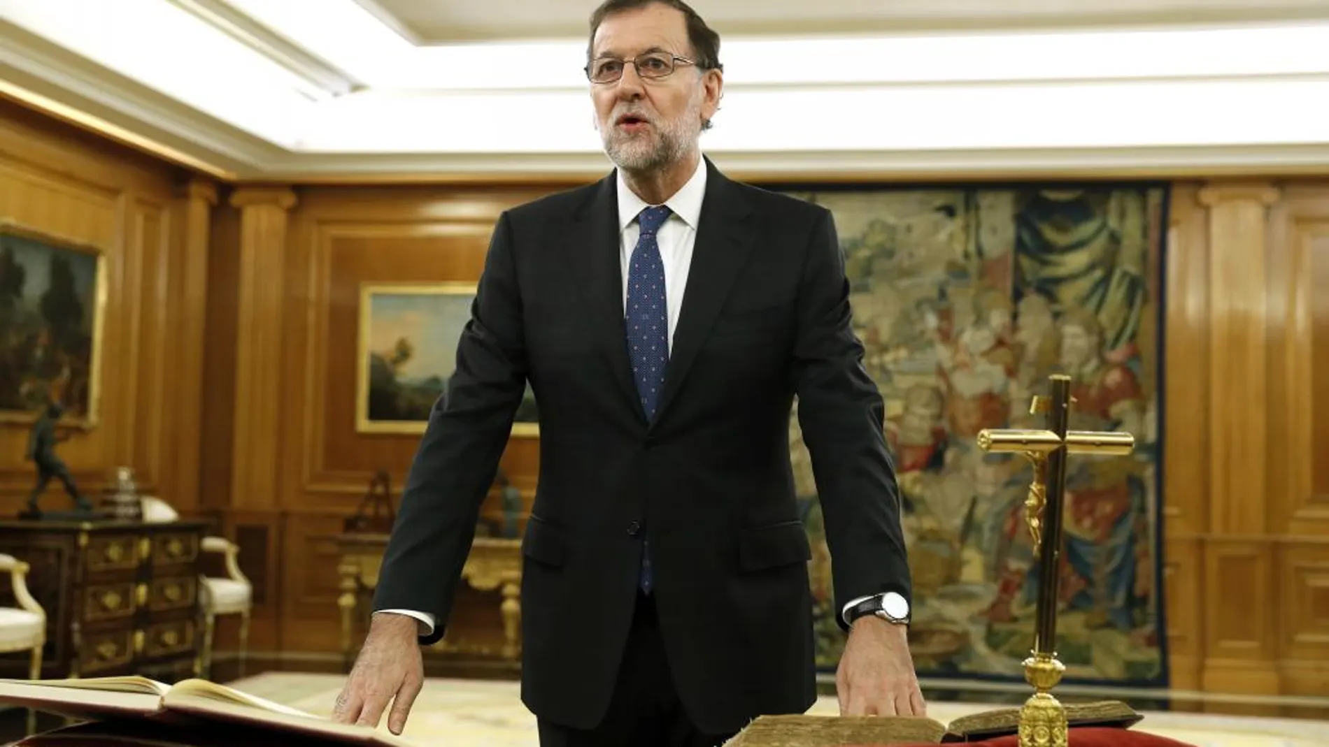 Mariano Rajoy, juró el cargo ante el Rey, el pasado lunes en el Palacio de La Zarzuela.