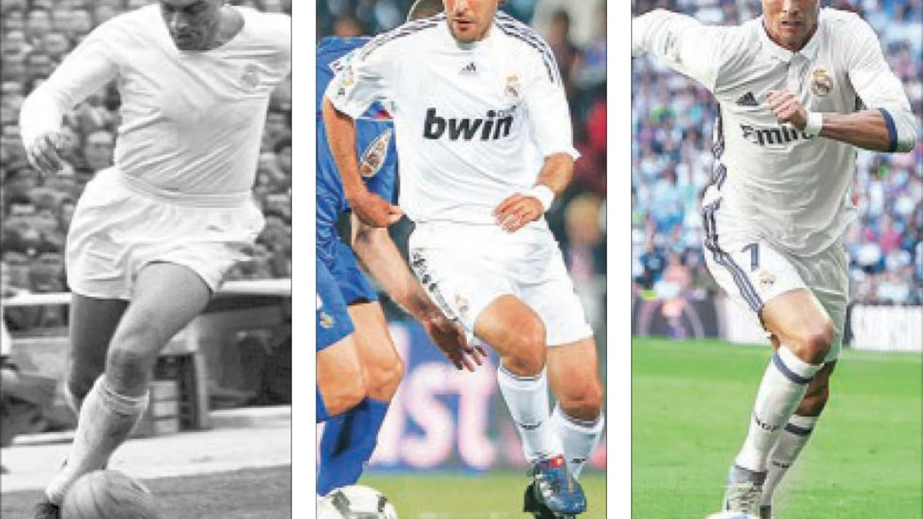 Di Stéfano, Raúl y Ronaldo