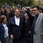 Josep Maria Jove, Lluis Salvado, Oriol Junqueras y Carme Forcadell