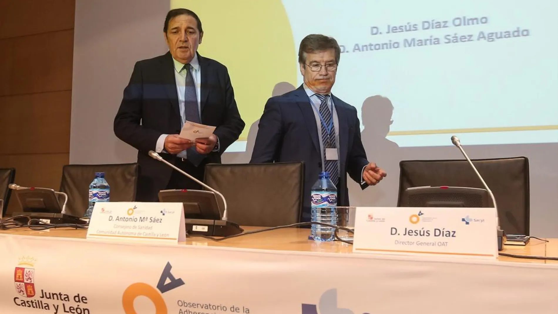 El consejero Antonio María Sáez Aguado y Jesús Díaz presentan el estudio