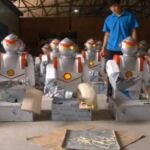 Un robot chino que fabrica noodles