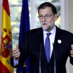 El presidente del Gobierno, Mariano Rajoy