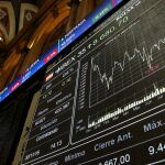 Paneles de la Bolsa de Madrid