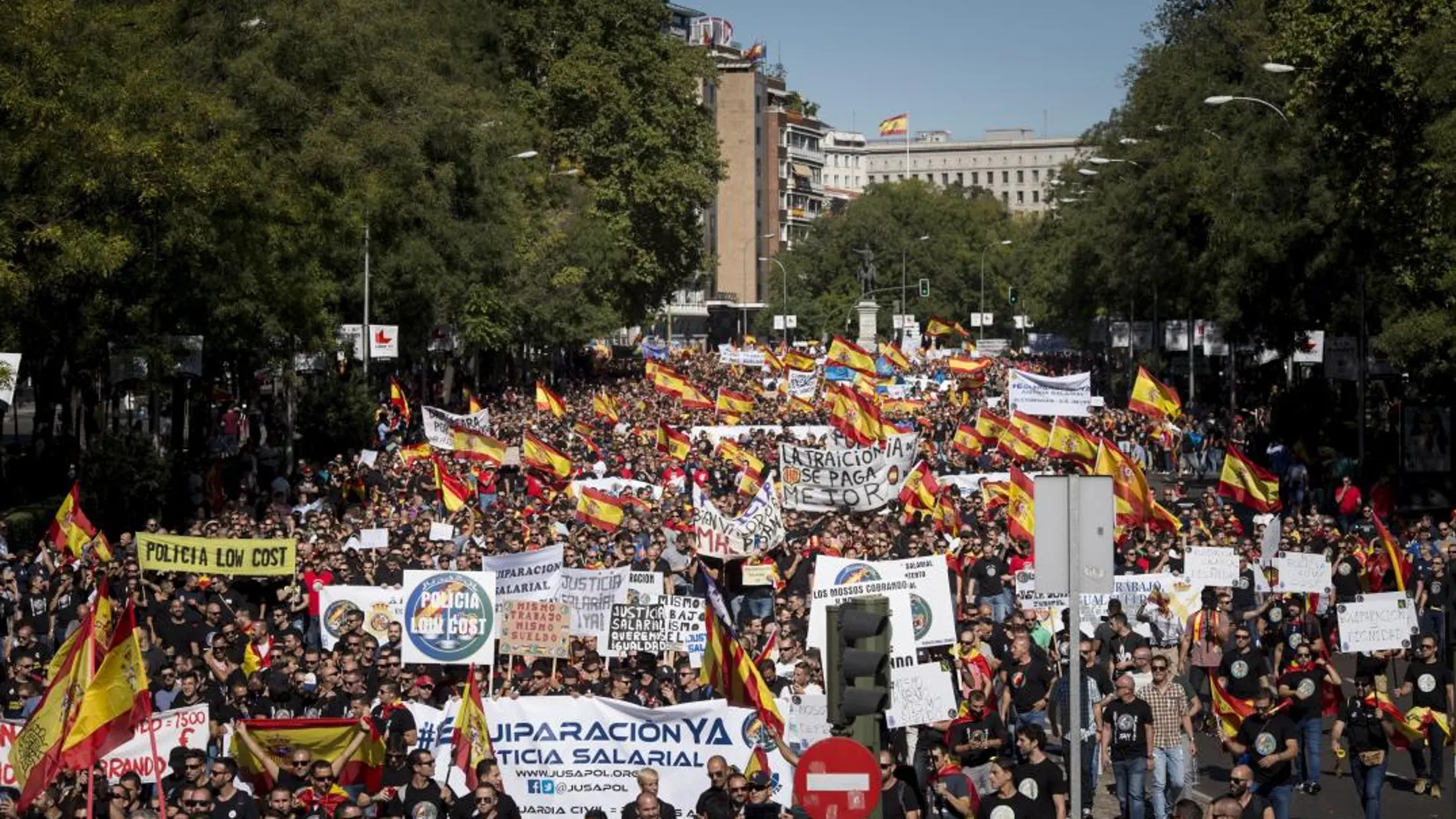 Manifestación convocada por la Asociación Jusapol el pasado 6 de Octubre en Madrid.
