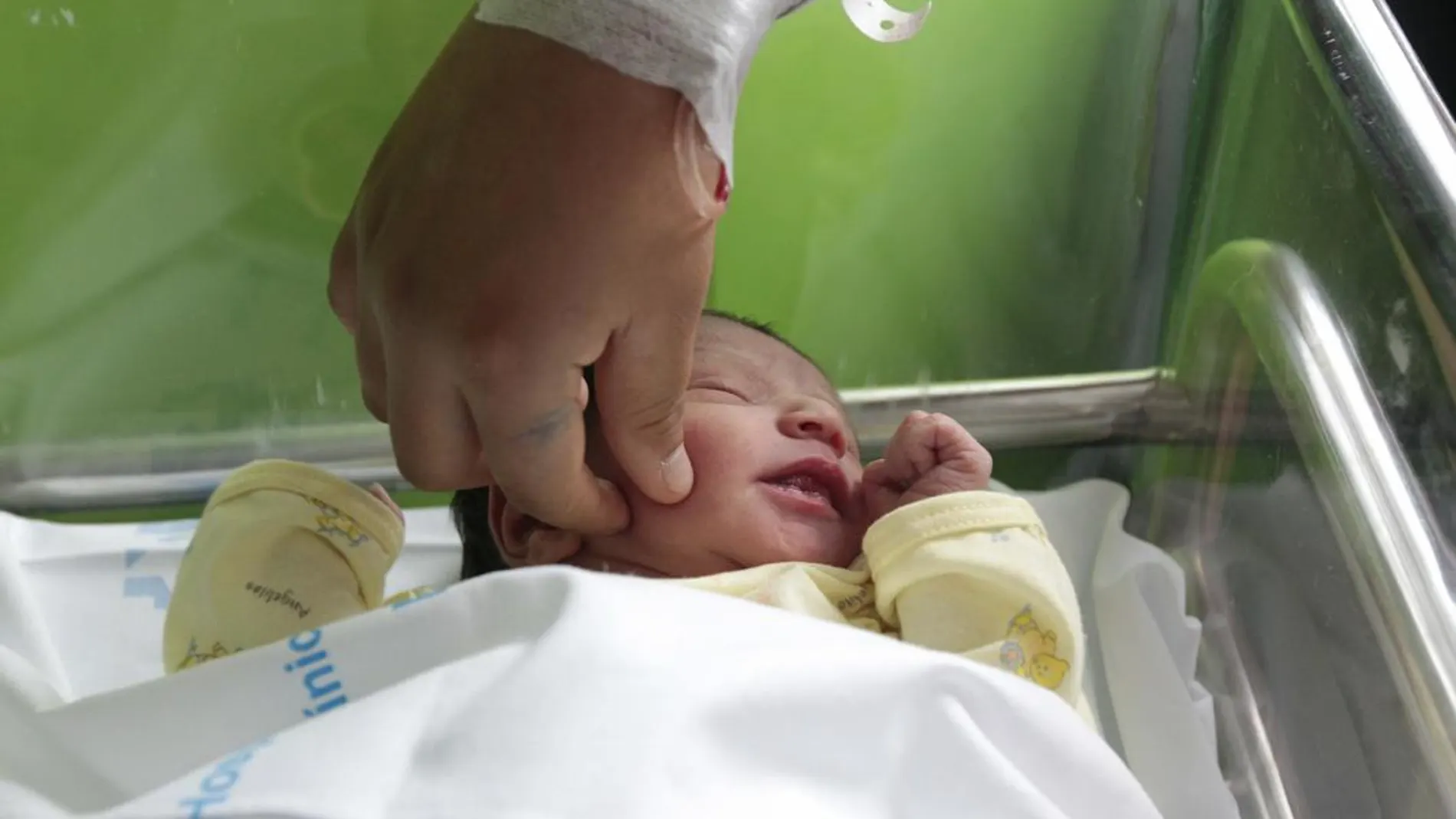 Un bebé recién nacido en Madrid, en una imagen de archivo