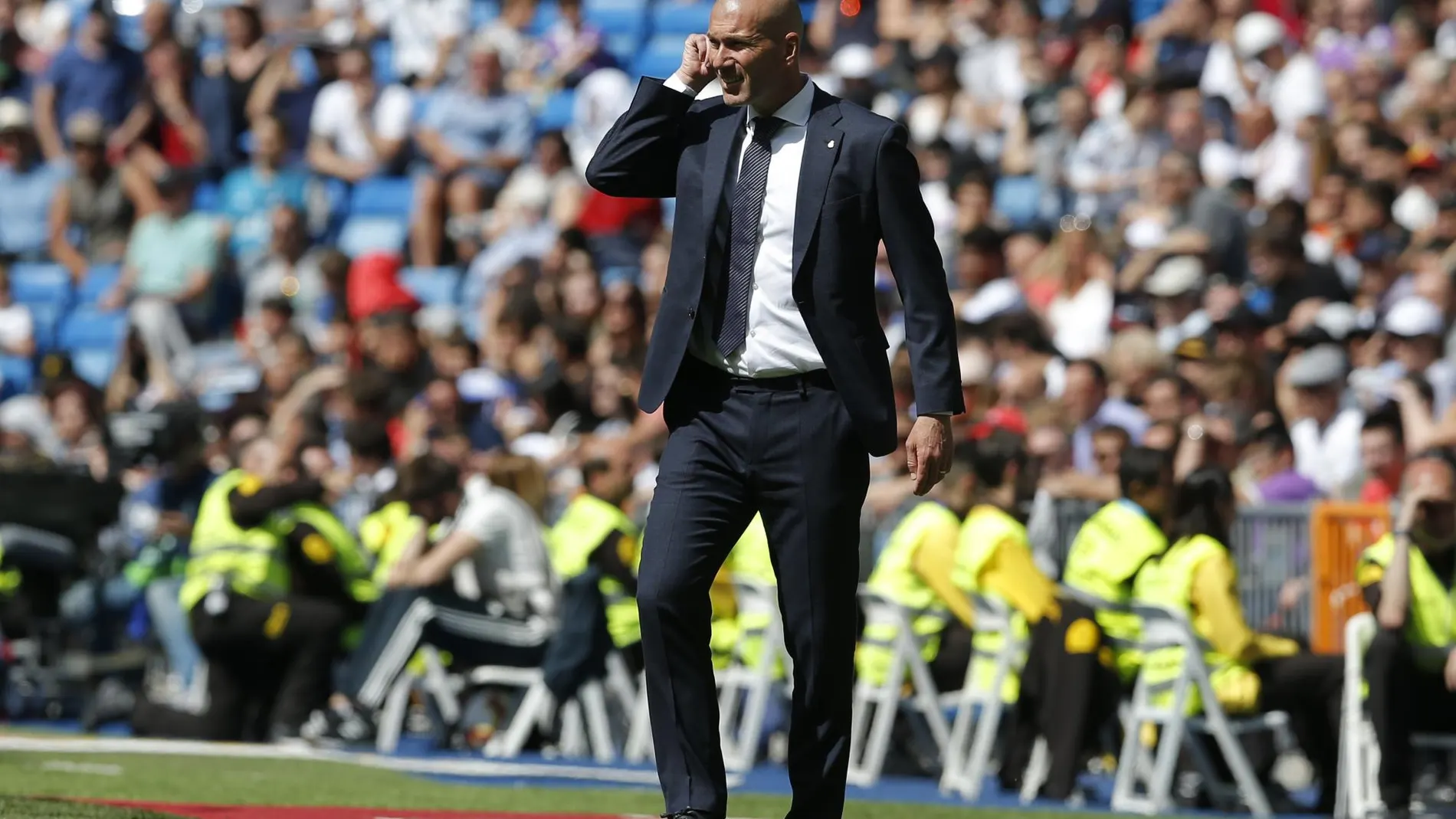 Zidane, en el Real Madrid-Villarreal