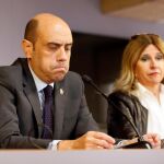 El alcalde Alicante, Gabriel Echávarri, ayer durante la rueda de prensa