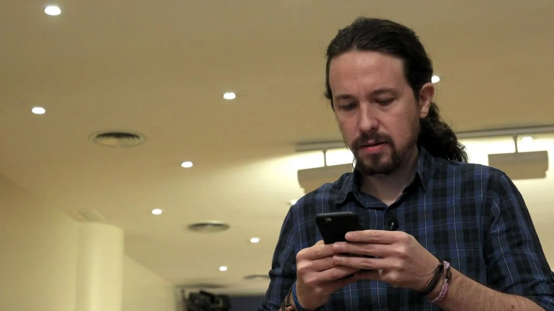 El secretario general de Podemos, Pablo Iglesias