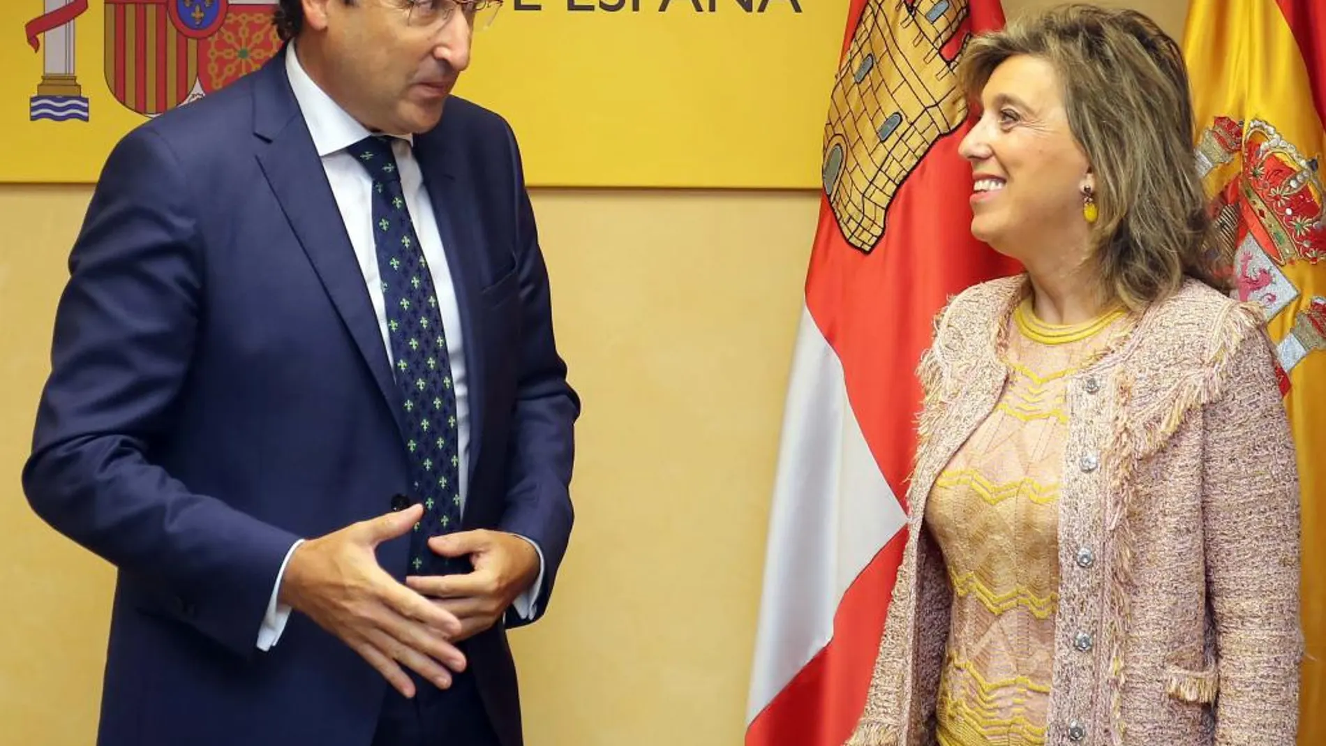 María José Salgueiro se reúne con Alfonso Polanco ante el terrorismo