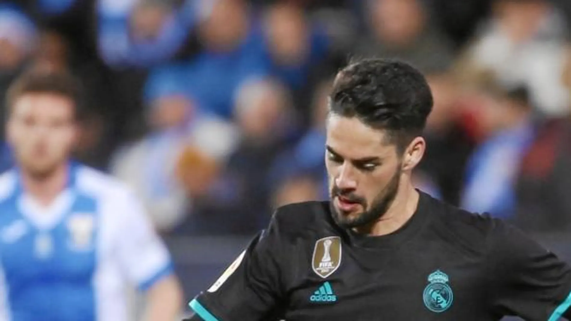 Isco, en un partido con el Madrid