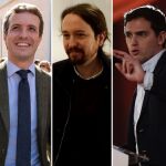 Sánchez, Casado, Iglesias, Rivera y Abascal
