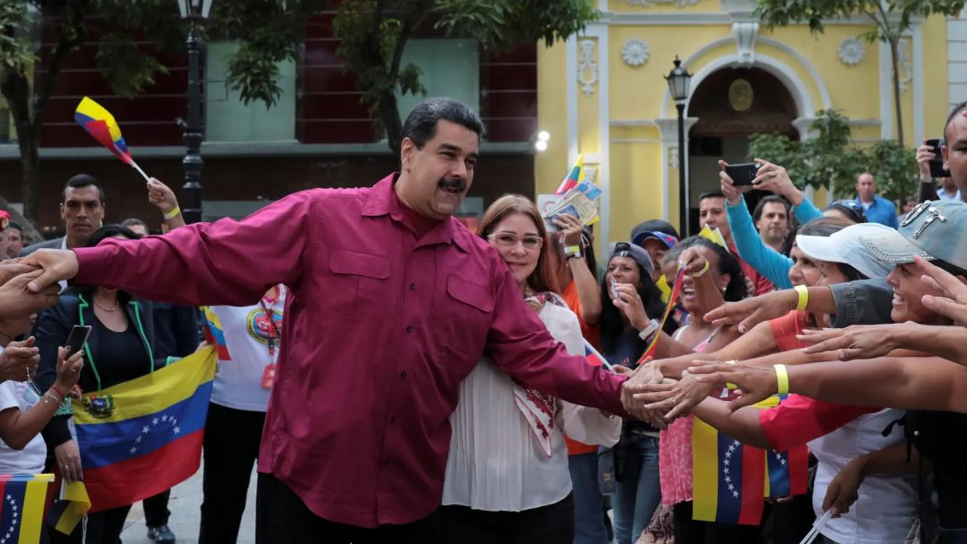 Nicolás Maduro, en el acto con las juventudes del partido /Reuters