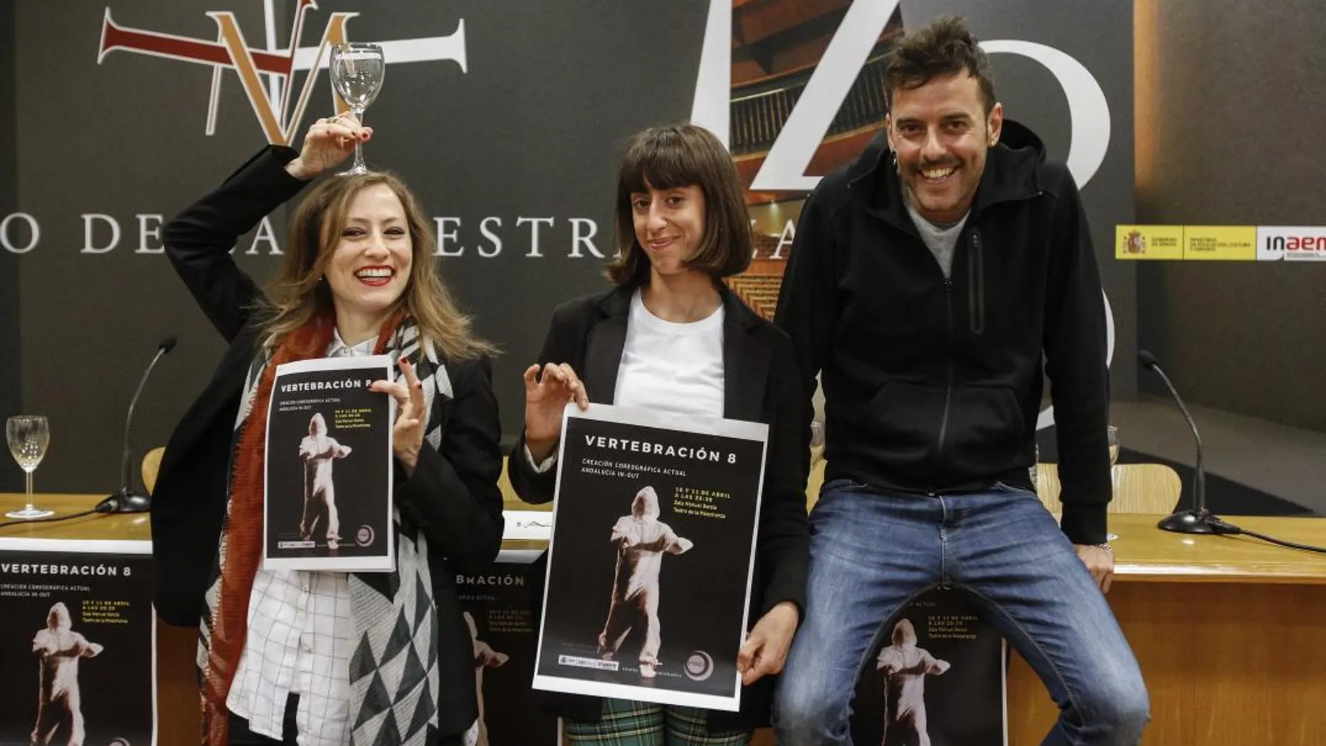 Presentación del programa “Vertebración”, ayer en el Teatro de la Maestranza de Sevilla