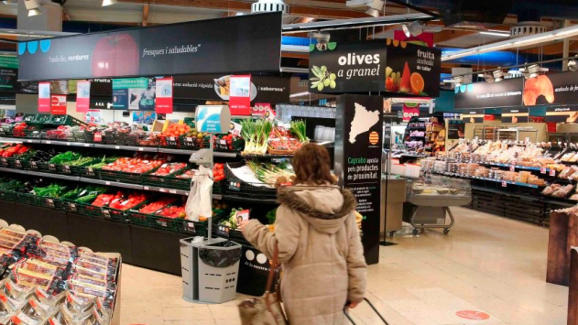 El «procés» frena el gasto en el supermercado en Cataluña