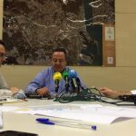 El concejal de Desarrollo Urbano del Ayuntamiento de Valencia, Vicent Sarriá, ayer durante la rueda de prensa tras la Comisión de Urbanismo