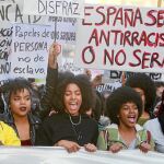 Manifestación contra el racismo que recorrió las calles de Madrid el pasado mes de noviembre en el 25 aniversario del asesinato de Lucrecia Pérez