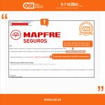 Aspecto de uno de los correos fraudulentos de Mapfre