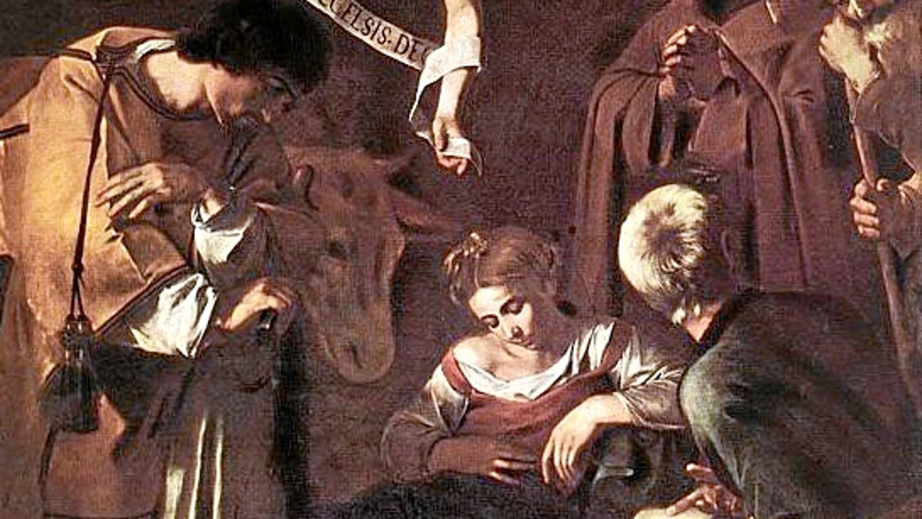«La Natividad con San Francisco y San Lorenzo», de Caravaggio