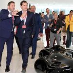 El presidente de Ciudadanos, Albert Rivera, durante su visita, junto a Luis Fuentes, a la empresa Proconsi, ubicada en el Parque Tecnológico de León, que dirige Tomás Castro