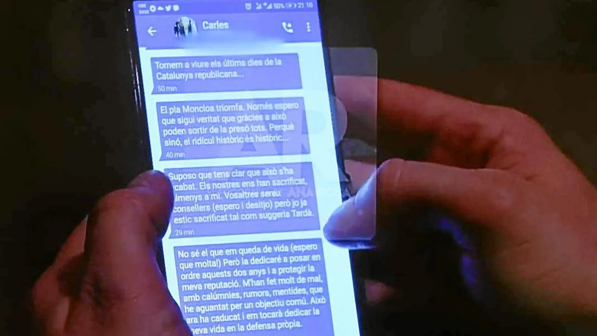 La filtración de los mensajes de Puigdemont ha marcado la semana política