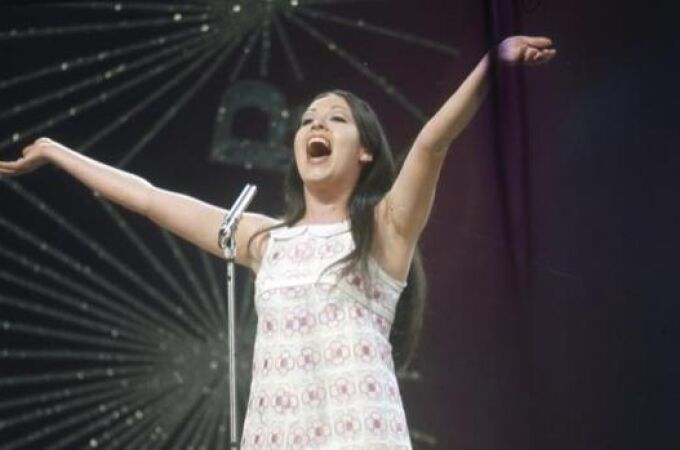 Massiel, en el Royal Albert Hall de Londres, donde se celebró Eurovisión en 1968