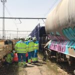 Los hechos han ocurrido en una terminal de cargo de Renfe en Coslada / Foto: 112 Comunidad de Madrid