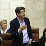 Juan Marín, en el Parlamento de Andalucía
