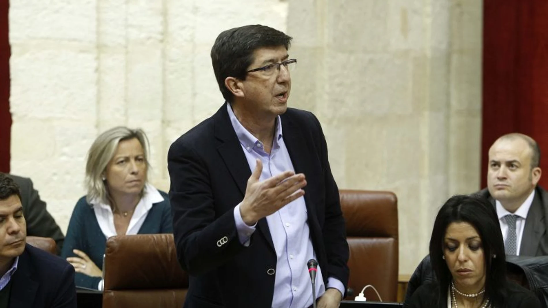 Juan Marín, en el Parlamento de Andalucía