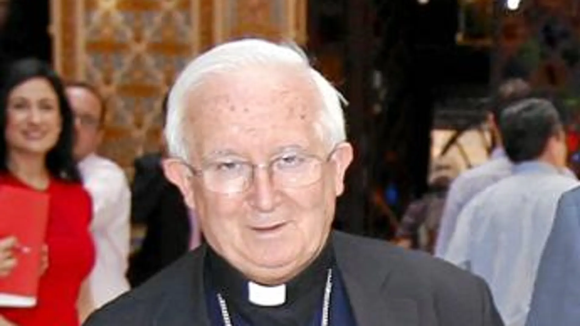 El cardenal Cañizares, ayer, en Murcia