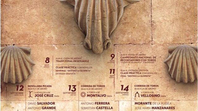 Cartel anunciador de la Feria taurina de Salamanca 2018
