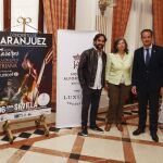 Un momento de la presentación del concierto en el hotel Alfonso XIII de Sevilla