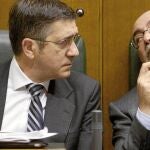 Patxi López, ayer en el Parlamento vasco, también pugnará por liderar el partido