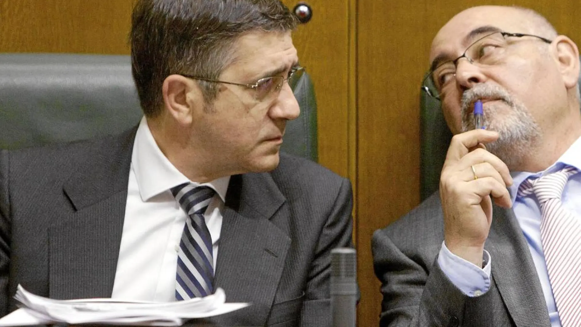 Patxi López, ayer en el Parlamento vasco, también pugnará por liderar el partido