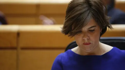 La vicepresidenta del Gobierno, Soraya Sáenz de Santamaría