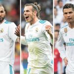 Benzema, Bale y Cristiano / Efe
