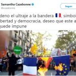 Francia pide que el «ultraje» a su bandera en Barcelona «no quede impune»