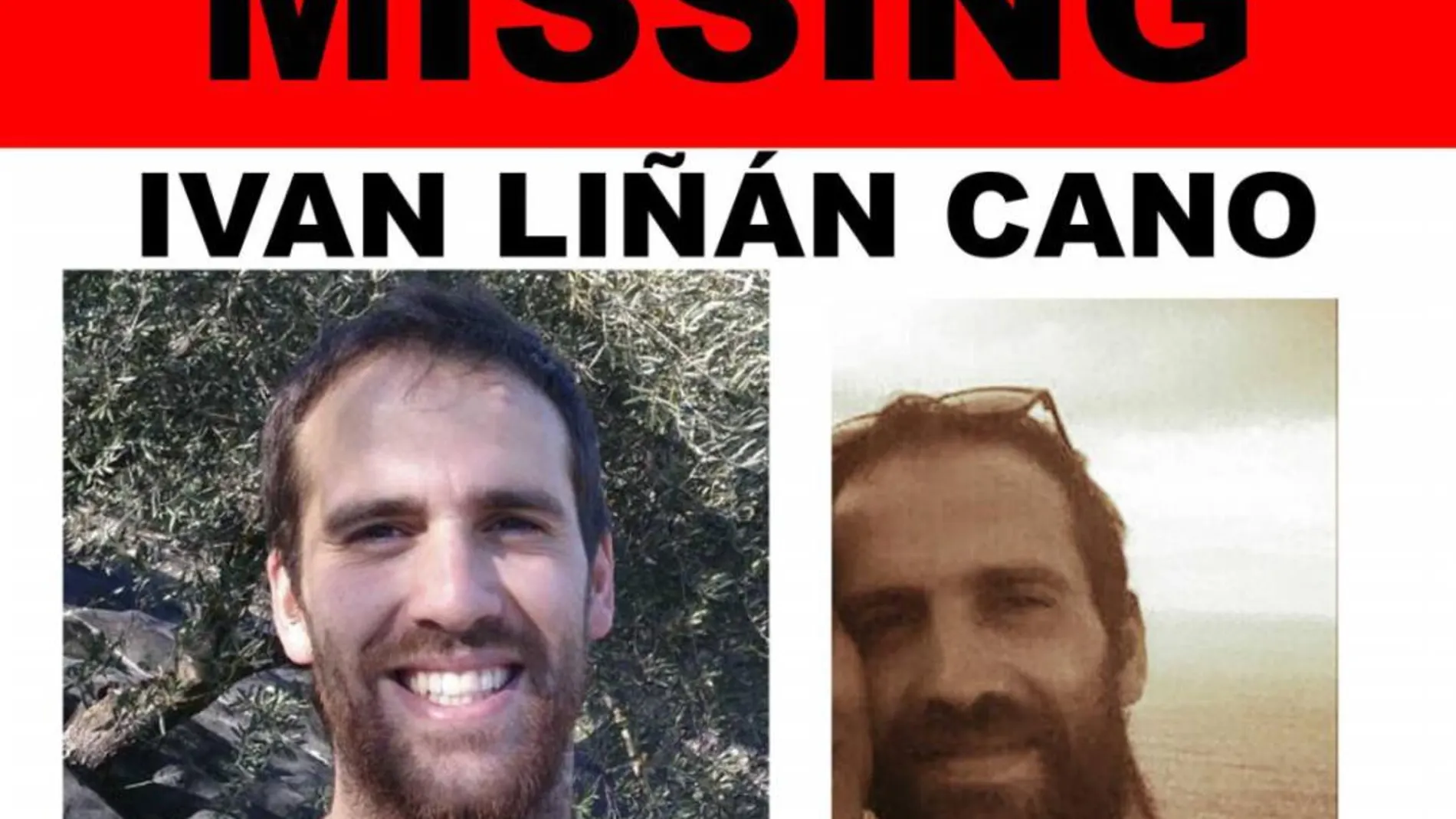 Imagen del cartel de desaparecidos