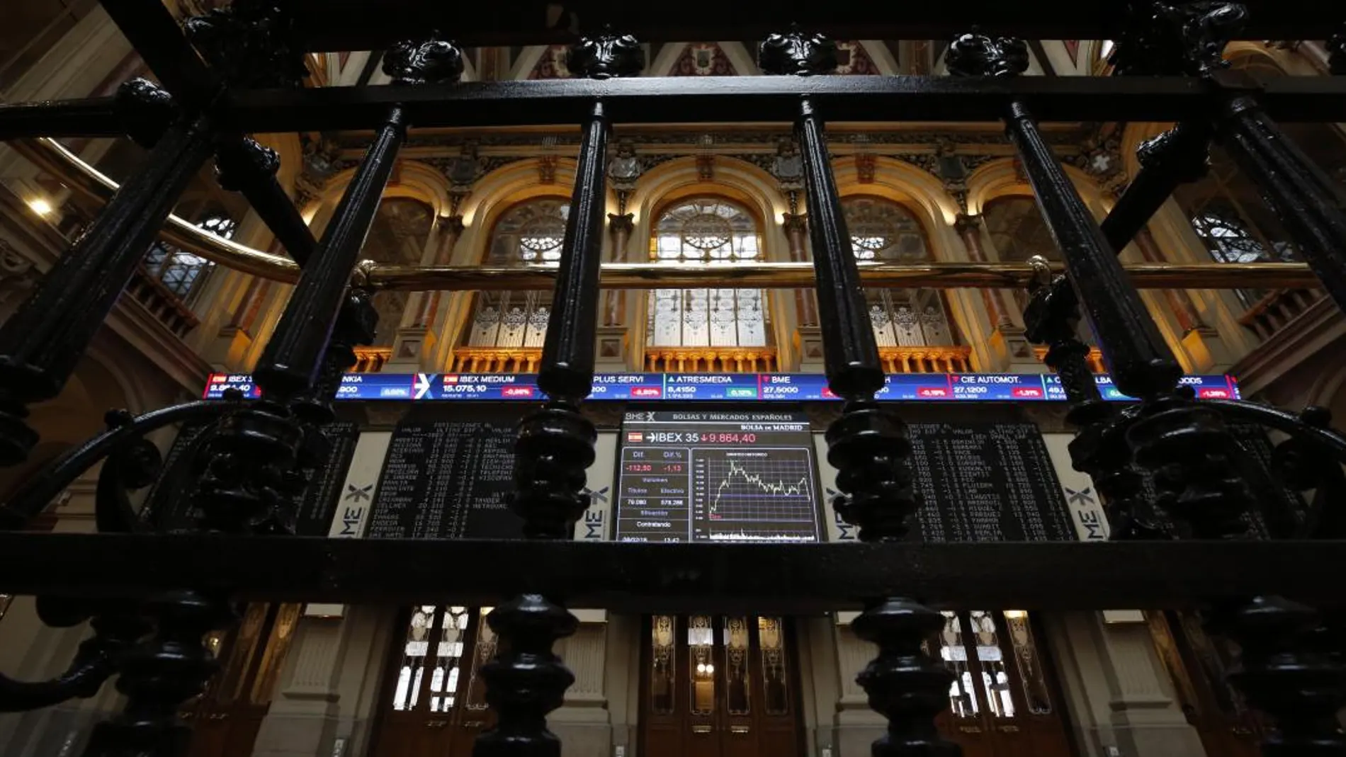 Paneles de la Bolsa Española