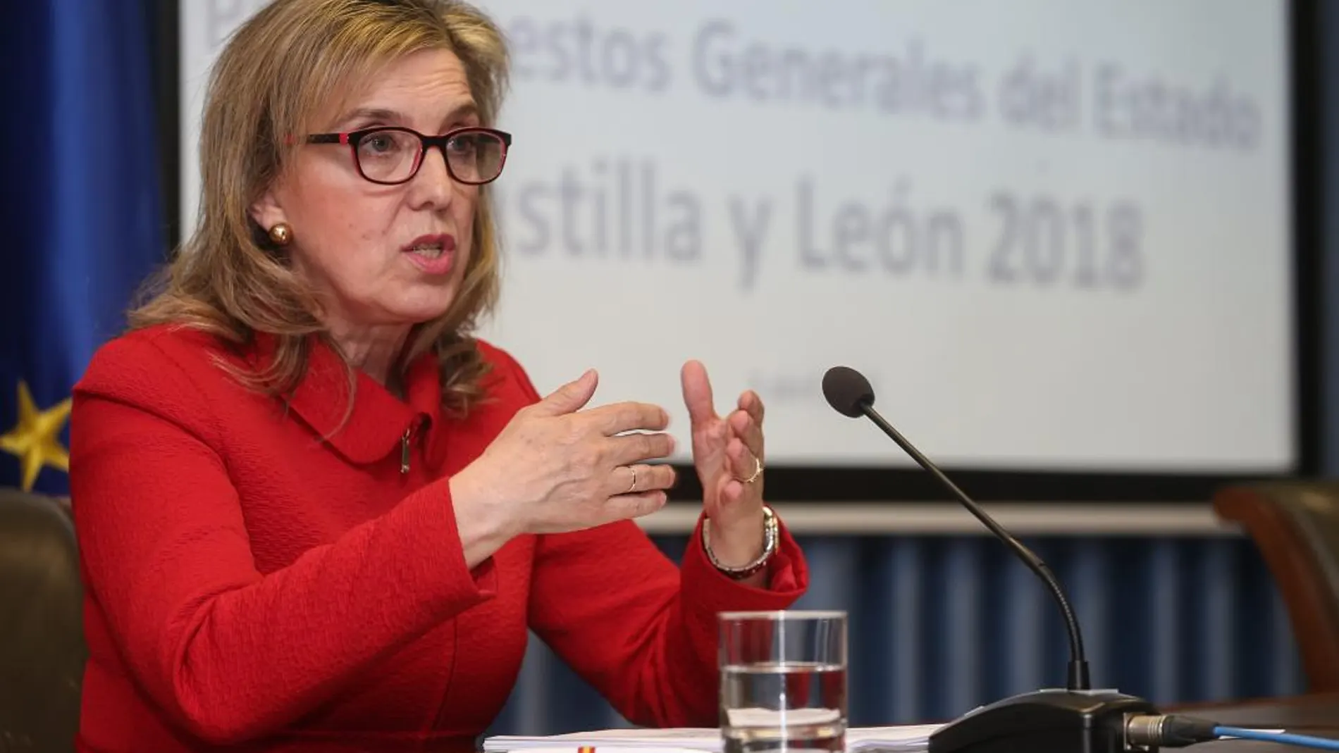 La delegada del Gobierno de España en Castilla y León, María José Salgueiro, presenta las partidas destinadas a la Comunidad