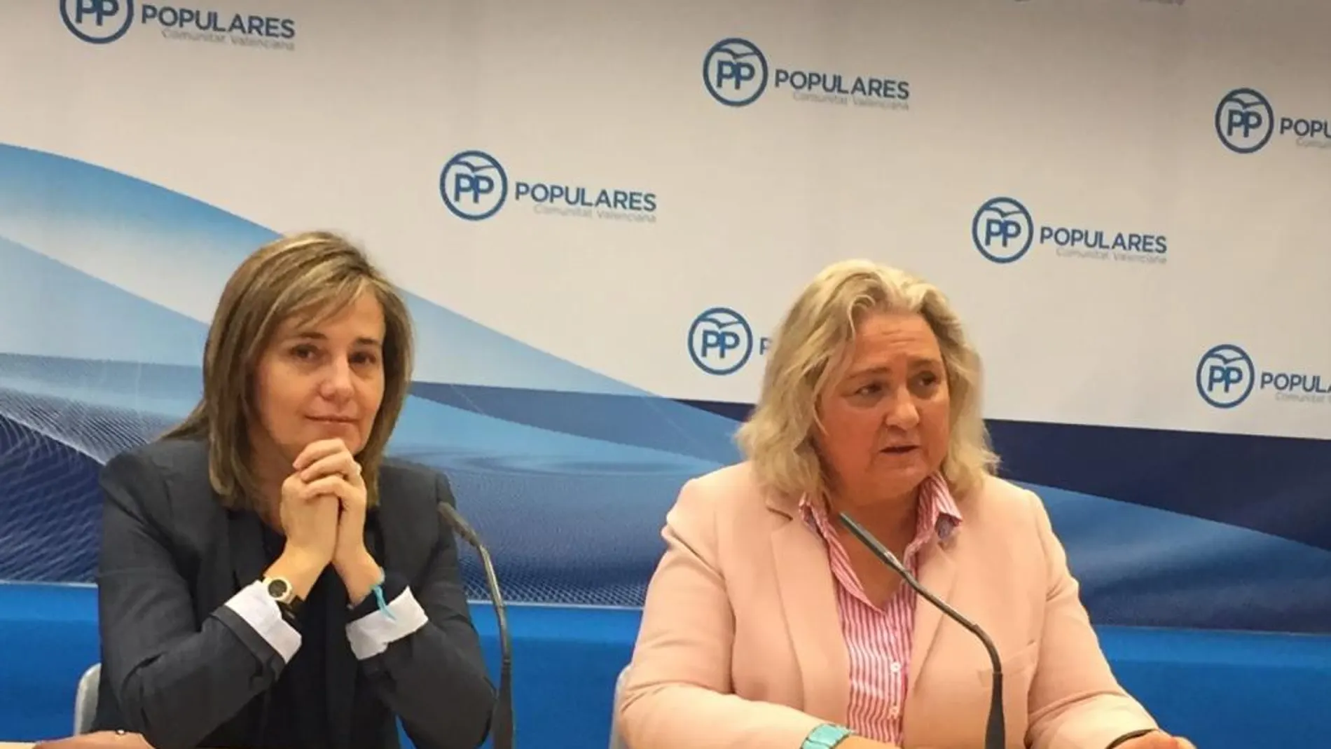 La diputada nacional Elena Bastidas y la autonómica Ferrer San-Segundo
