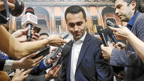 UNA SEGUNDA OPORTUNIDAD. El líder del Movimiento 5 Estrellas, Luigi Di Maio, quiere que su partido y la Liga intenten de nuevo formar Gobierno en Italia