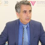 Carlos Mateos, coordinador de la iniciativa #SaludSinBulos, ayer durante la rueda en el marco del XXV Congreso Nacional de Medicina General y de Familia que se celebra estos días en Valencia (LA RAZÓN)
