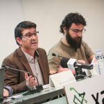 El presidente de la Diputación de Valencia, Jorge Rodríguez, junto al diputado de Transparencia, Roberto Jaramillo