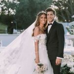 Sergi Roberto y Coral Simanovich sonríen tras haber contraído matrimonio en Israel / Instagram