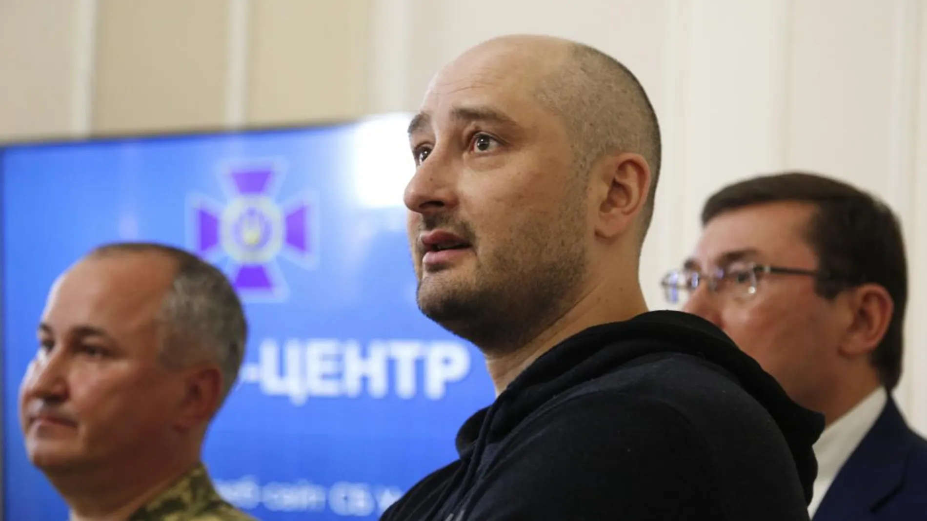 El periodista opositor, Arkady Babchenko, comparece en rueda de prensa / Foto: Ap