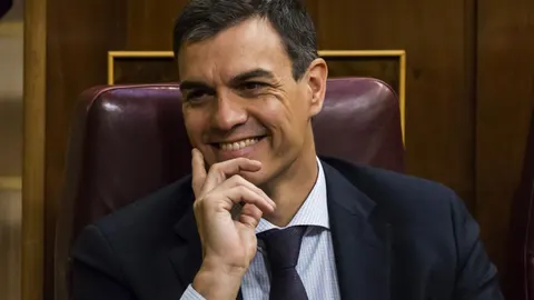 El secretario general del PSOE, Pedro Sánchez, en el Congreso/Foto: Alberto R. Roldán