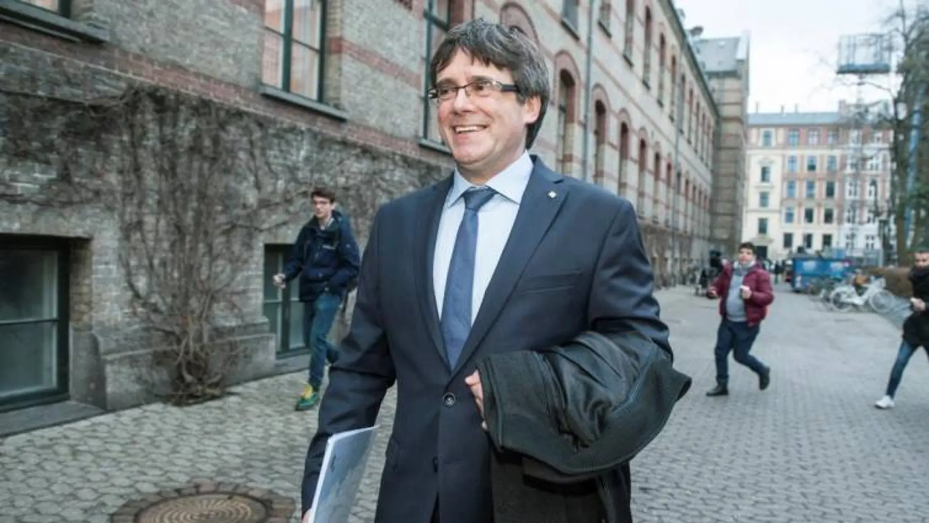 Puigdemont, tras un discurso hoy en la Universidad de Copenhague / Efe