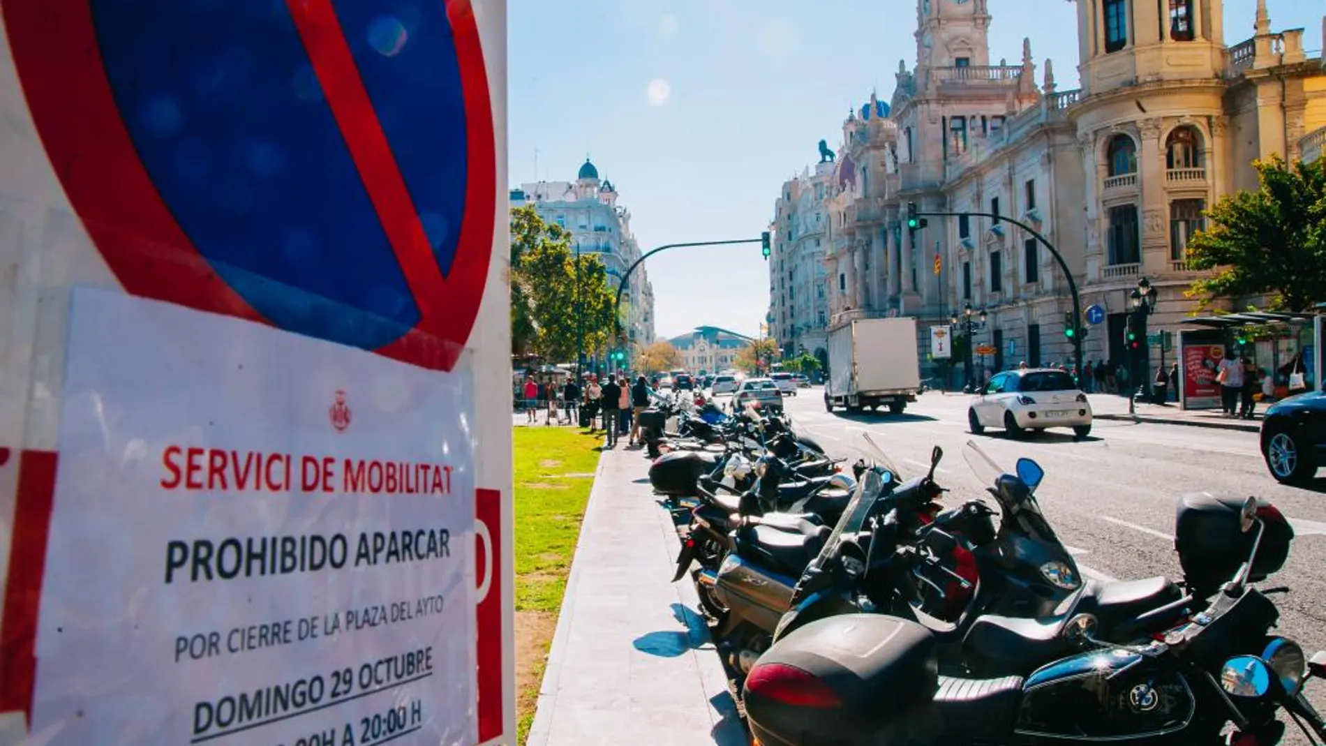Zona que será peatonal a partir del próximo mes de abril. Desaparecerán 150 plazas de aparcamiento para motocicletas